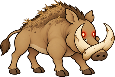 The Tusker, an alpha warthog