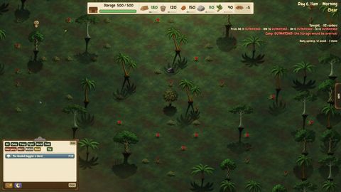 A camp on the Jungle map.