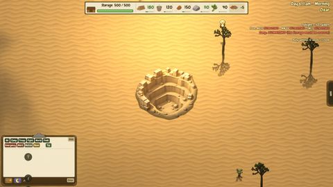 A camp on the Desert map.